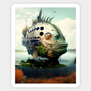 The Armored Angler: The Future of Fish Sticker